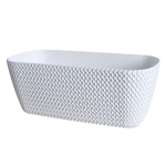 Skrzynka Splofy Case 40cm biała, stylowa doniczka osłonka na kwiaty i zioła