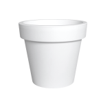 Doniczka Lofly 25cm biała - donica do domu i ogrodu, na choinkę kwiaty