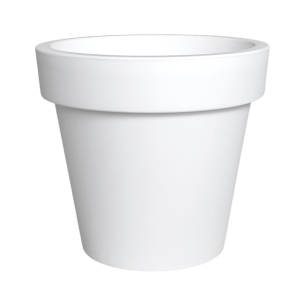 Doniczka Lofly 39cm biała - duża donica do domu i ogrodu, na choinkę kwiaty