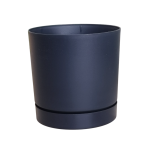 Doniczka Tubo P 20cm 4,6L antracytowa - donica ze zintegrowaną podstawką