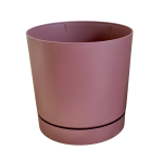 Doniczka Tubo P 20cm 4,6L marsala - donica ze zintegrowaną podstawką