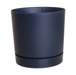Doniczka Tubo P 29cm 14,5L antracytowa - donica ze zintegrowaną podstawką