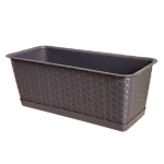 Skrzynka balkonowa Ratolla Case P 40cm umbra z podstawką - technorattan