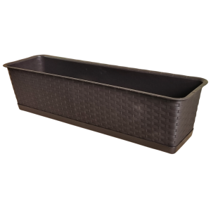 Skrzynka balkonowa Ratolla Case P 60cm umbra z podstawką - technorattan