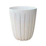 Doniczka do storczyka Wario Eco Wood 19cm beżowa - osłonka z drenażem