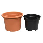 Doniczka Plastica 15cm 0,9L terakota, klasyczna osłonka z wkładem uprawowym