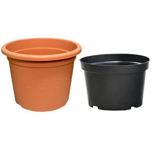 Doniczka Plastica 40cm 21L terakota, klasyczna osłonka z wkładem uprawowym