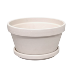 Doniczka gliniana Misa K Granit 22cm - donica ceramiczna z podstawką