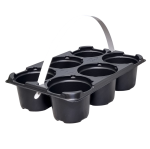 Wielopak rozsadowy DP 9/6 z uchwytem do przenoszenia - do uprawy 6 sadzonek