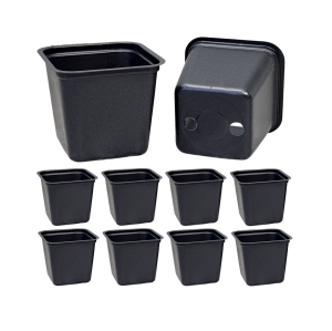 Doniczki plastikowe P6 0,18L 6cm KW x 10szt. - na sadzonki warzyw kwiatów ziół