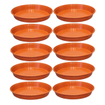 Podstawki plastikowe DonKwiat P20 21cm TERAKOTA 10szt., pod doniczki i misy