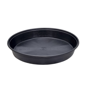 Podstawka plastikowa DonKwiat P20 21cm czarna - pod doniczki produkcyjne