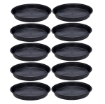 Podstawki plastikowe DonKwiat P20 21cm czarne x 10szt. pod doniczki i misy