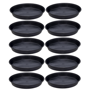 Podstawki plastikowe DonKwiat P20 21cm czarne x 10szt. pod doniczki i misy