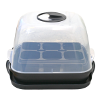 Miniszklarenka HORTI-W6 - szklarnia domowa z wielodoniczką na 6 sadzonek