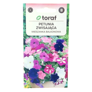 PETUNIA ZWISAJĄCA SURFINIA mix kolorów - nasiona Toraf 0,3g