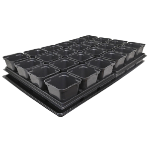 Rozsadnik HORTI-24/9/KW - doniczki na rozsady + palety uprawowe + podstawka