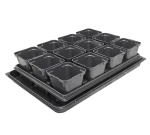 Rozsadnik HORTI 12 SADZONEK - doniczki produkcyjne + paleta uprawowa + taca