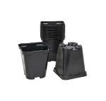 Doniczki produkcyjne plastikowe P9 0,5L 9cm SR0.5A kwadratowe x 10szt.