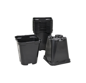 Doniczki produkcyjne plastikowe P9 0,5L 9cm SR0.5A kwadratowe x 10szt.