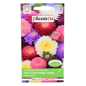 Aster KSIĄŻĘCY MIX - chiński wysoki na kwiat cięty - nasiona kwiatów 1g