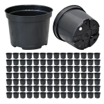 Doniczki produkcyjne DonKwiat 10cm 0,4L RS0.4 okrągłe czarne x 100szt.