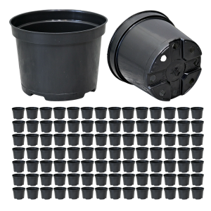 Doniczki produkcyjne DonKwiat 10cm 0,4L RS0.4 okrągłe czarne x 100szt.