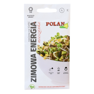 Nasiona na kiełki ZIMOWA ENERGIA 20g - rzodkiewka słonecznik brokuł