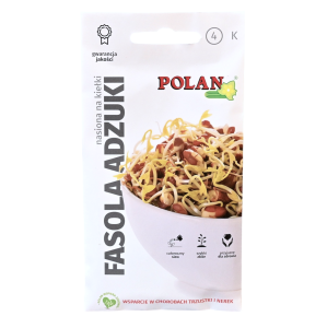 Fasola Adzuki, czerwona soja - nasiona na kiełki 15g - do domowej uprawy