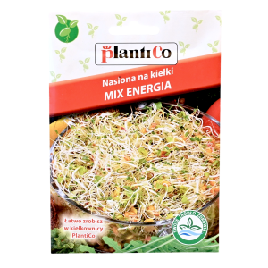 Kiełki Plantico MIX ENERGIA - len sezam koper - nasiona do kiełkownicy 20g