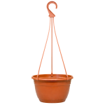 Doniczka wisząca 25cm 4,7L terakota z uchwytem - na kwiaty i truskawki