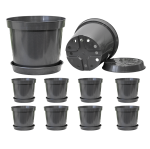 Doniczki 20L 35cm RS20 z podstawkami x 10szt. - do uprawy pomidorów ogórków