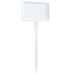 Tabliczka AMMA-7 WBIJANA 16cm BIAŁA - etykieta stojąca do opisywania roślin