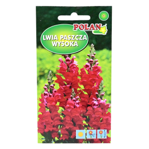 Lwia paszcza wysoka czerwona - kwiaty jednoroczne -  nasiona Polan 0,5g
