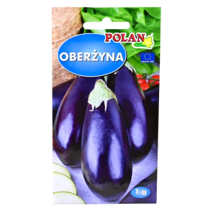 Oberżyna BLACK BEAUTY - bakłażan, gruszka miłosna, bałtarzan - nasiona 1g