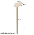 TABLICZKA Amma-5 BIAŁA SKOŚNA etykieta do roślin