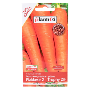 Marchew późna FLAKKESE 2 TROPHY ZIF - nasiona PlantiCo 6g