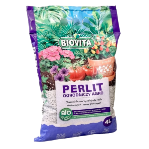 PERLIT OGRODNICZY 4L - podłoże, agroperlit, dodatek rozluźniający do ziemi