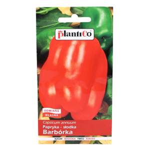 Papryka BARBÓRKA - czerwona słodka typu blok - nasiona Plantico 0,5g