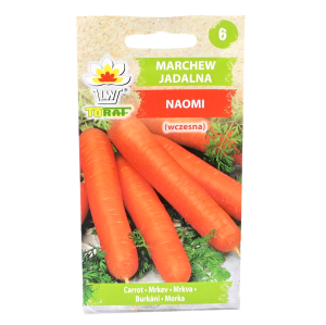 Marchew NAOMI - odmiana wczesna typu Nantes - nasiona Toraf 5g