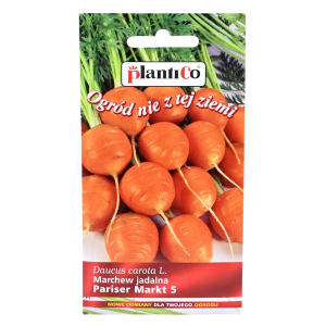 Marchew okrągła PARISER MARKT - nasiona PlantiCo 2g