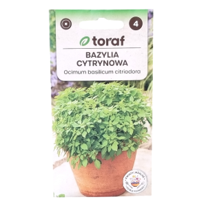 BAZYLIA CYTRYNOWA - o zapachu i smaku cytryny - nasiona Toraf 0,5g