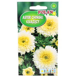 Aster chiński wysoki KSIĄŻĘCY BIAŁY - nasiona Polan 1g