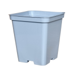 Doniczka produkcyjna kwadratowa szara P9 9cm 0,5L S0.5D z recyklingu