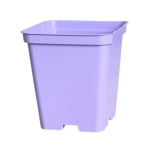 Doniczka produkcyjna kwadratowa fioletowa P9 9cm 0,5L S0.5D z recyklingu