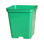 Doniczka produkcyjna kwadratowa zielona P9 9cm 0,5L S0.5D z recyklingu