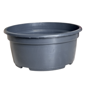 Misa plastikowa 20cm 2,2L Antracyt - doniczka na chryzantemy wrzosy stroiki