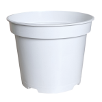 Doniczka produkcyjna biała 7,5L 26cm RS7.5R - donica ogrodowa z recyklingu