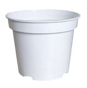 Doniczka produkcyjna biała 7,5L 26cm RS7.5R - donica ogrodowa z recyklingu