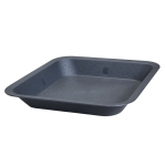 Podstawka pod doniczkę plastikowa kwadratowa NPB 19cm x 19cm antracytowa